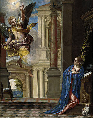 The Annunciation Print by Paolo Veronese