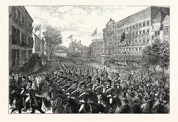 Wall Art - Drawing - The Centennial Celebration Of American Independence by American School