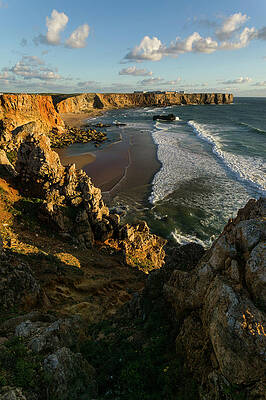 Wall Art - Photograph - The Cliffs Of Sagres And The Waves #1 by Robert van Waarden