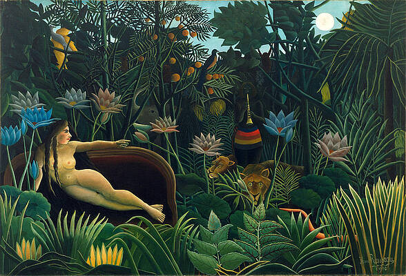 The Dream Print by Henri Rousseau