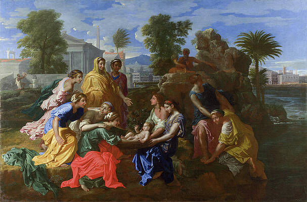 The Finding of Moses Print by Nicolas Poussin
