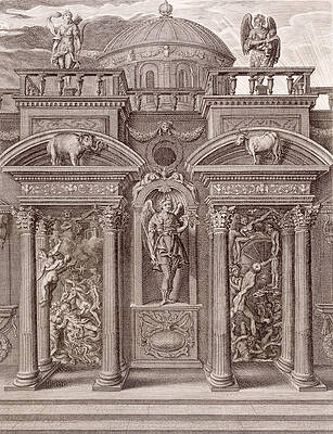 Wall Art - Drawing - The House of Sleep by Bernard Picart