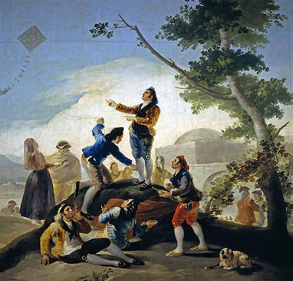 The Kite Print by Francisco Goya