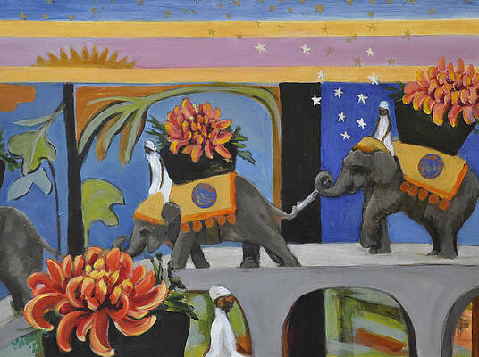The Sky is Falling on Elephants Carrying Chrysanthemums by Melanie Lewis The Sky is Falling on Elephants Carrying Chrysanthemums by Melanie Lewis