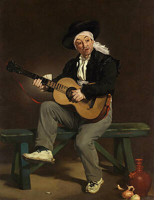 The Spanish Singer Print by Edouard Manet