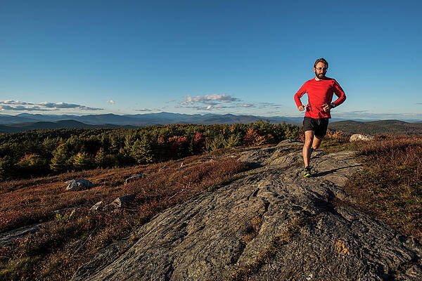 Wall Art - Photograph - Trail Runner High In The Mountains #1 by Joe Klementovich