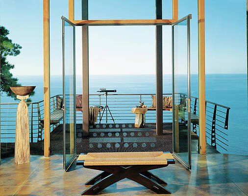 Wall Art - Photograph - View Of Balcony Near Seaside #1 by Mary E. Nichols