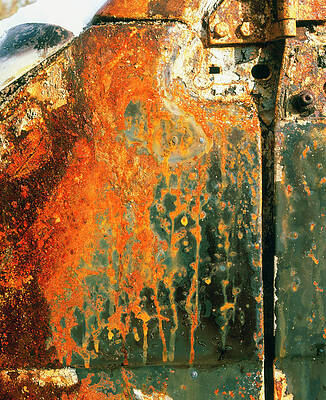 Wall Art - Photograph - View Of Rust On The Door Of An Abandoned Vehicle #1 by Science Photo Library