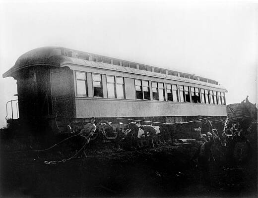 Wall Art - Photograph - View Of The Great Railroad Wreck #1 by Everett