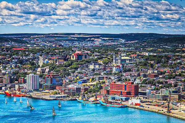 View of the St. John's Newfoundland from Signal Hill by Perla Copernik View of the St. John's Newfoundland from Signal Hill by Perla Copernik