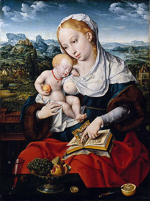 Virgin and Child Print by Joos van Cleve