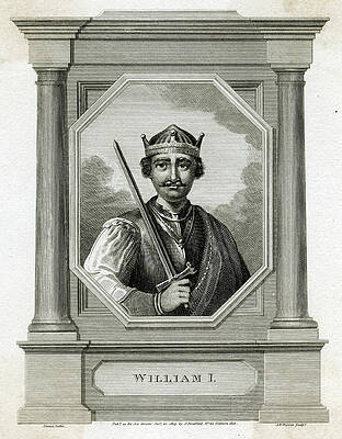 Wall Art - Drawing - William I The Conqueror  Reigned by Mary Evans Picture Library