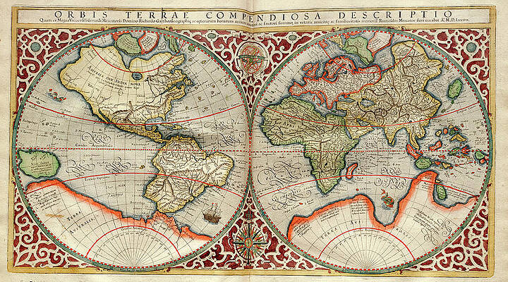Wall Art - Photograph - World Map #1 by Science Photo Library
