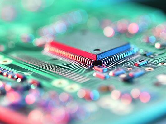 Wall Art - Photograph - Circuit Board #10 by Science Photo Library