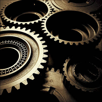 Cogs No1 by Les Cunliffe Cogs No1 by Les Cunliffe