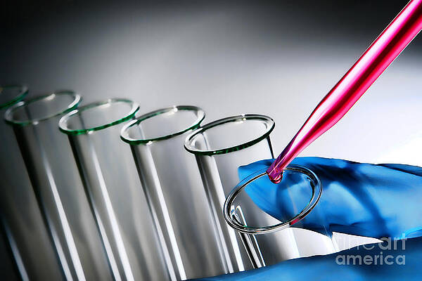 Wall Art - Photograph - Laboratory Experiment in Science Research Lab #13 by Science Research Lab