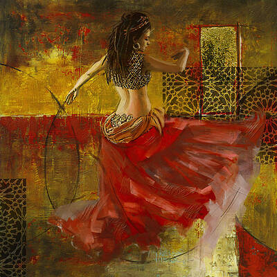 Harem Dancer Painting