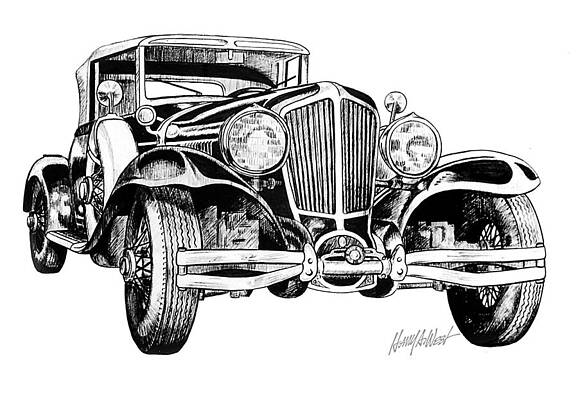 Antique Car Drawings Fine Art America