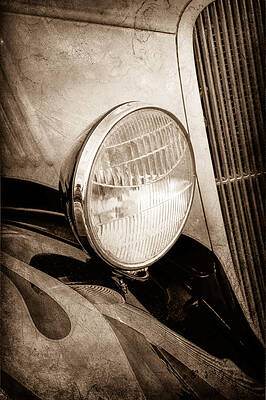 Vintage Old Transport Poster V8 Ford 1933 Print Art A4 A3 A2 A1 