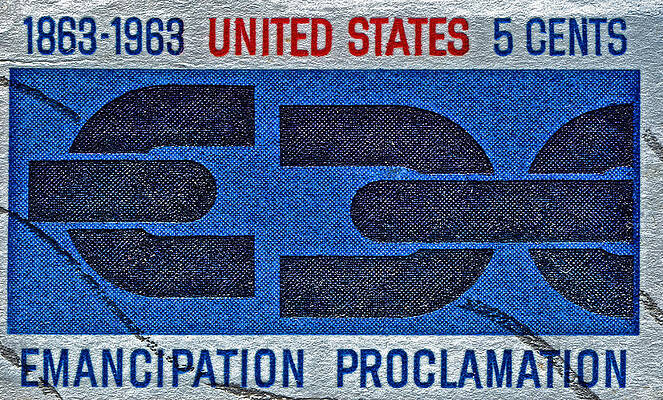 1963 Emancipation Proclamation Stamp by Bill Owen 1963 Emancipation Proclamation Stamp by Bill Owen