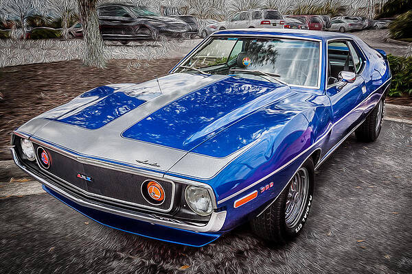 Wall Art - Photograph - 1971 AMC Javelin 360 AMX   by Rich Franco