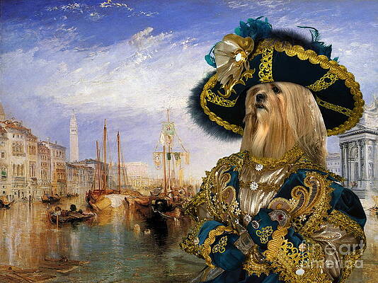 Wall Art - Painting -  Lhasa Apso Art Canvas Print by Sandra Sij