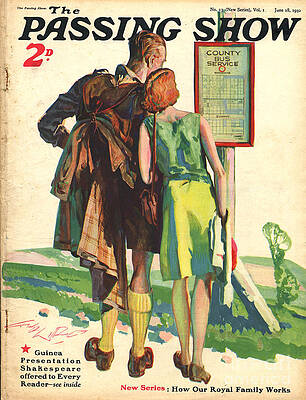 Wall Art - Drawing - 1930s,uk,passing Show,magazine Cover #2 by The Advertising Archives