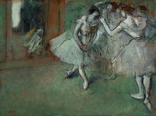 A Group of Dancers Print by Edgar Degas