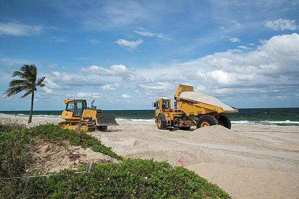 Wall Art - Photograph - Beach Restoration Project #2 by Science Photo Library