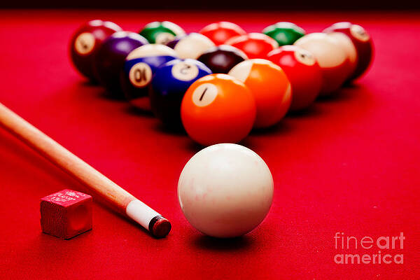 Wall Art - Photograph - Billards pool game #2 by Michal Bednarek