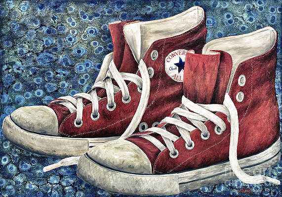 converse shoes painting