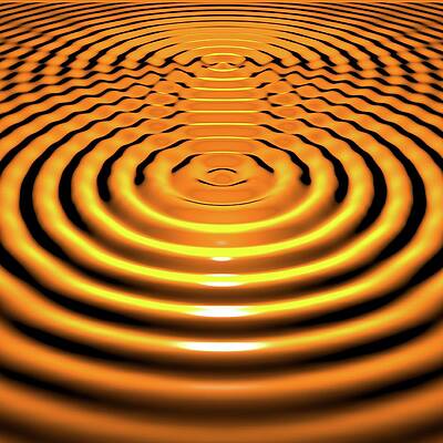 Wall Art - Photograph - Circular Wave Interference #2 by Science Photo Library