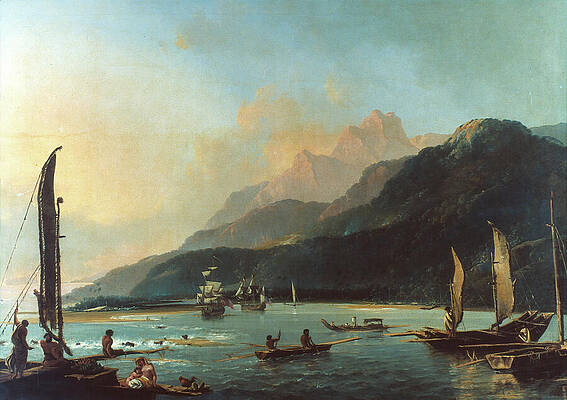 Wall Art - Painting - Captain Cook in Tahiti, 1773 by William Hodges