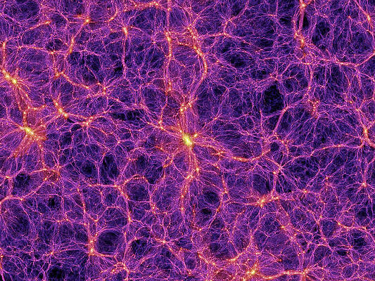 Wall Art - Photograph - Dark Matter Distribution #2 by Science Photo Library