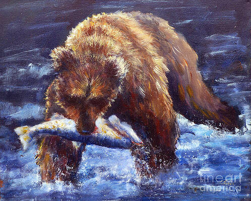 Day's Catch by a Bear by Carolyn Jarvis Day's Catch by a Bear by Carolyn Jarvis