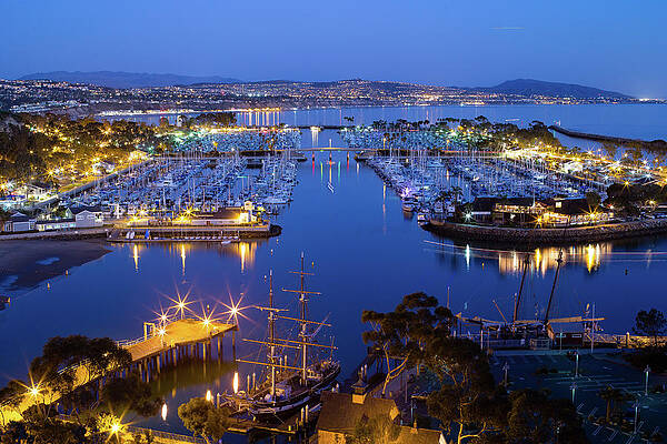 Wall Art - Photograph - Elevated View Of A Harbor, Dana Point #2 by Panoramic Images
