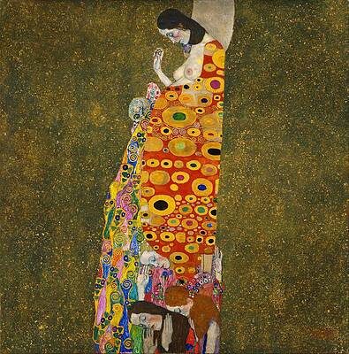 Hope II Print by Gustav Klimt