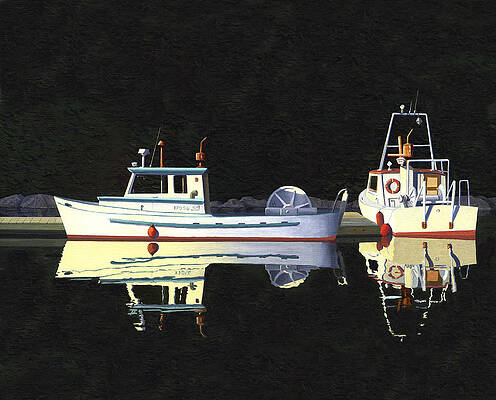 Last light island moorage by Gary Giacomelli Last light island moorage by Gary Giacomelli
