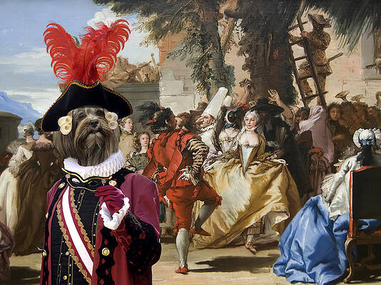 Wall Art - Painting - Lhasa Apso Art Canvas Print by Sandra Sij