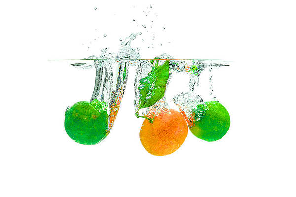 Wall Art - Photograph - Lime and Nectarine #2 by Peter Lakomy