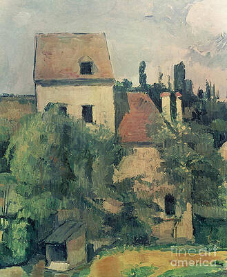 Wall Art - Painting - Moulin de la Couleuvre at Pontoise by Paul Cezanne