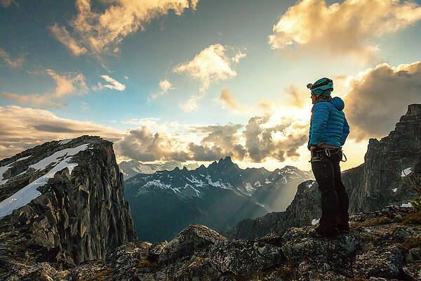 Wall Art - Photograph - Mountain Climber Looking At View #2 by Christopher Kimmel