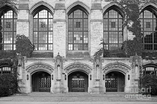 Wall Art - Photograph - Northwestern University Deering Library #2 by University Icons