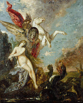Perseus and Andromeda Print by Gustave Moreau