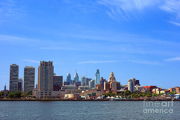 Philadelphia Skyline Across the River Photograph