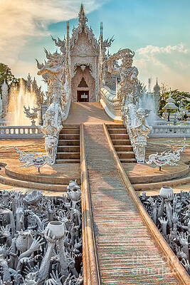 Wall Art - Photograph - Rong Khun Temple #3 by Adrian Evans