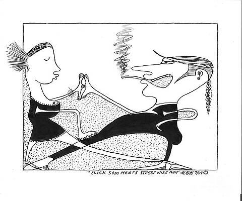 Slick Sam Meets Street Wise Ann by Gene Huebner Slick Sam Meets Street Wise Ann by Gene Huebner