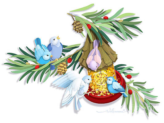 Wall Art - Digital Art - Snacks For All #2 by Randy Wollenmann