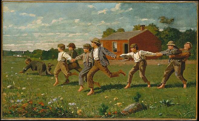 Snap the Whip Print by Winslow Homer