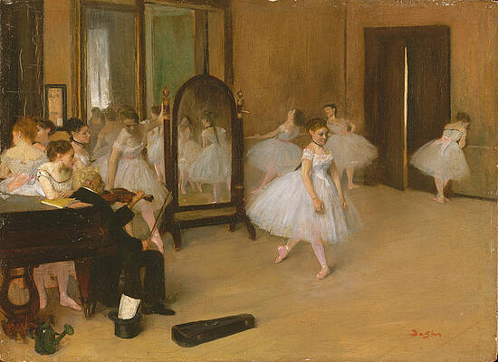 The Dancing Class Print by Edgar Degas